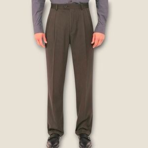 NWT Perry Ellis Men's Pecan Pleated Cuffed Dress Pants ~33×32